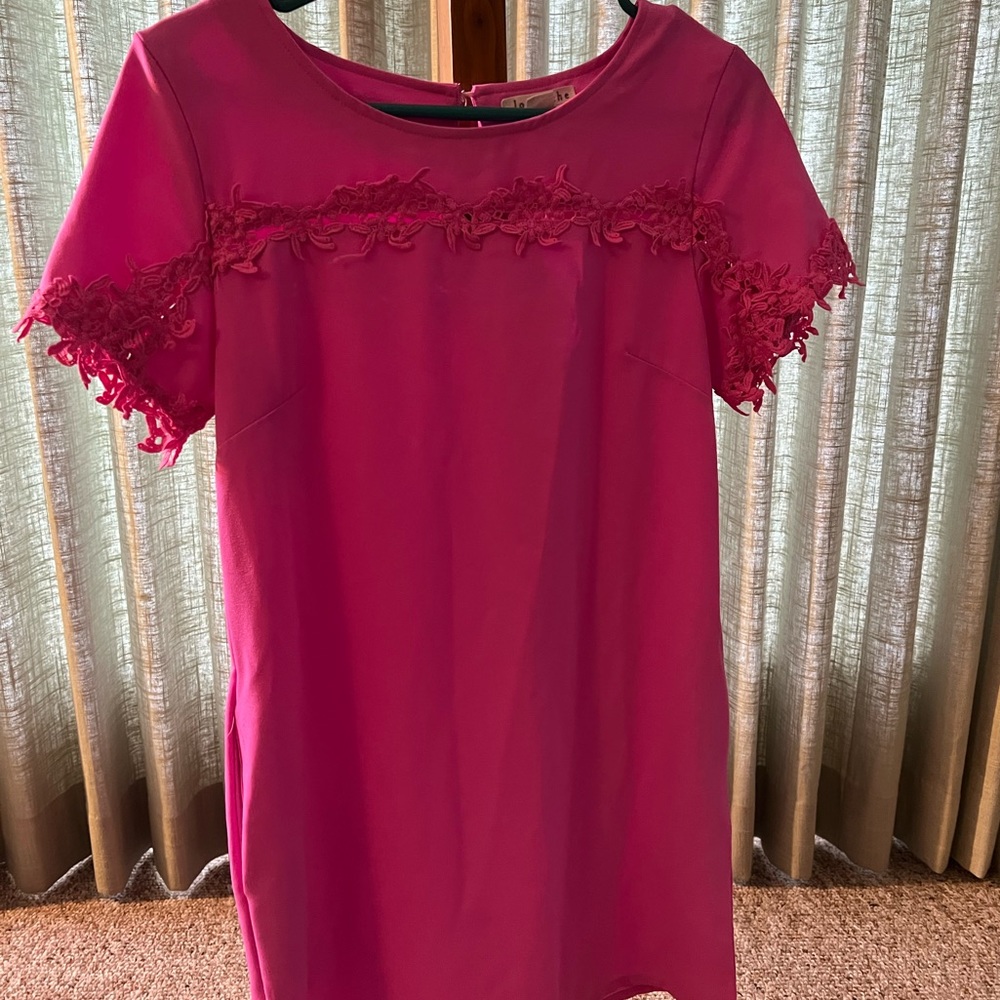 Size SMALL, boutique pink dress